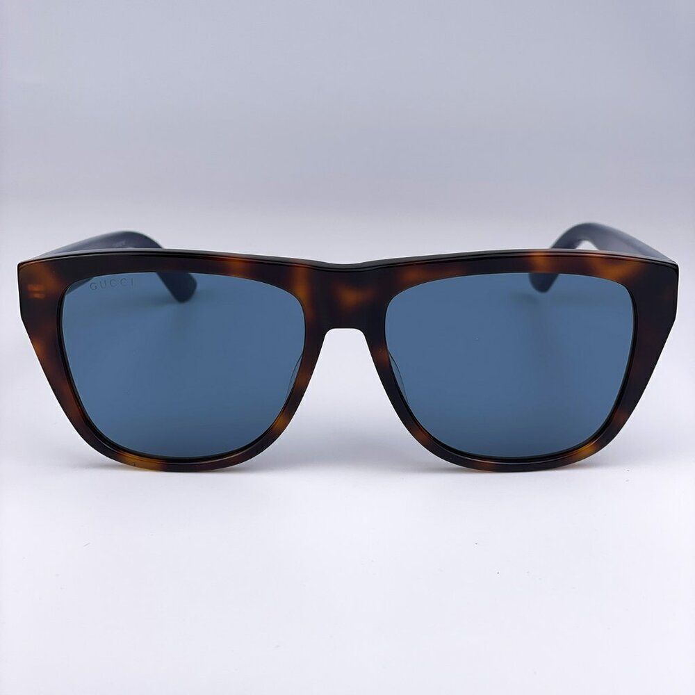 SALE! NEW Gucci Web GG0926S 002 Havana Blue Rectangle Men Sunglasses